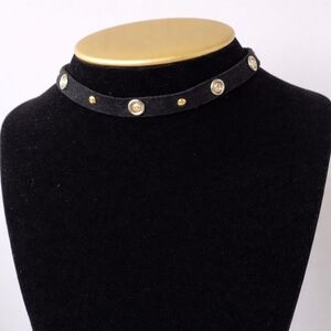 Forever 21 Black and Gold Choker Necklace